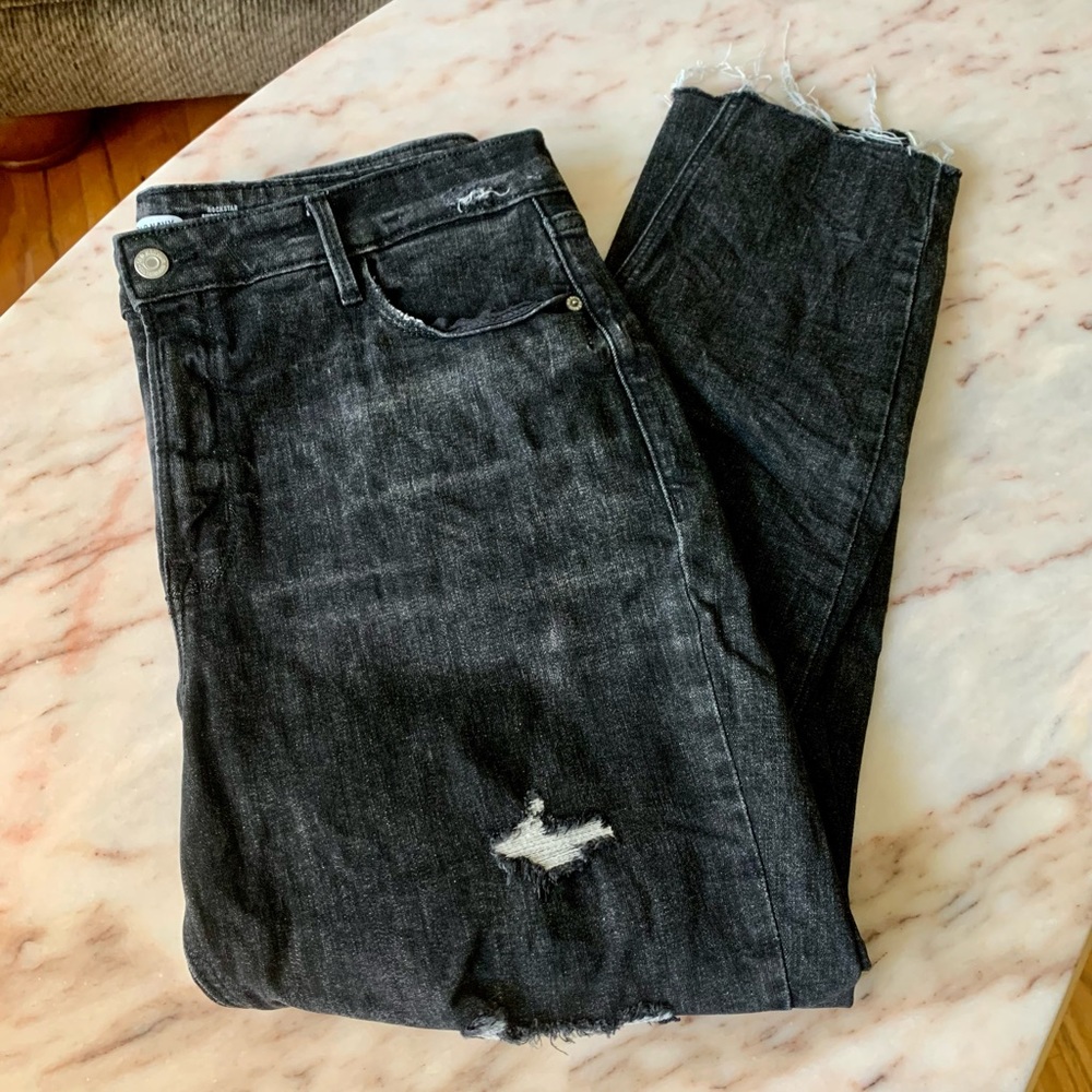 EUC_ High-Rise Rockstar Super Skinny Jeans_Size 14